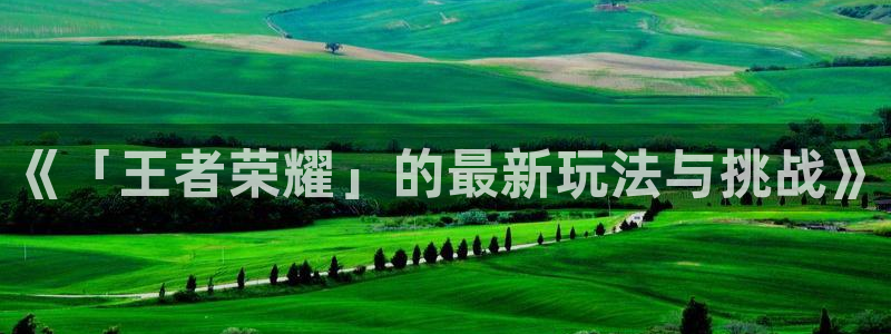 多彩娱乐注册登录：《「王者荣耀」的最新玩法与挑战》